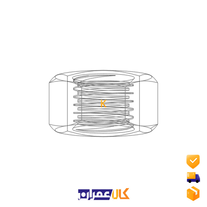مهره شش گوش سایز 24 میلی متر