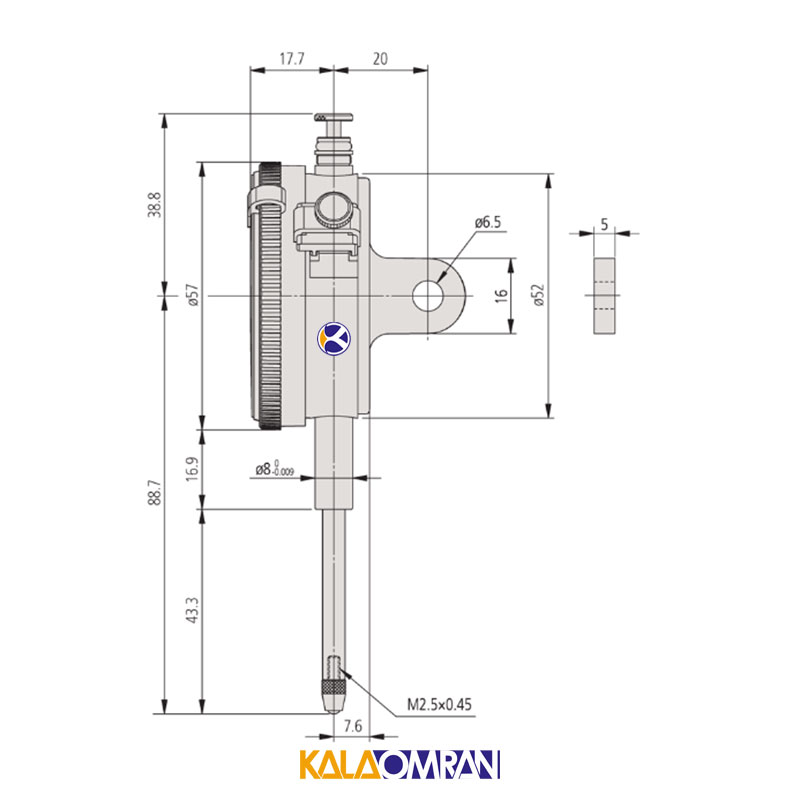 ساعت اندیکاتور مدل 2052S میتوتویو