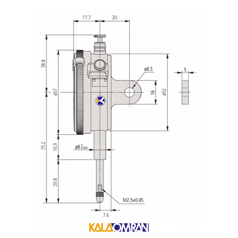 ساعت اندیکاتور مدل 2050S میتوتویو