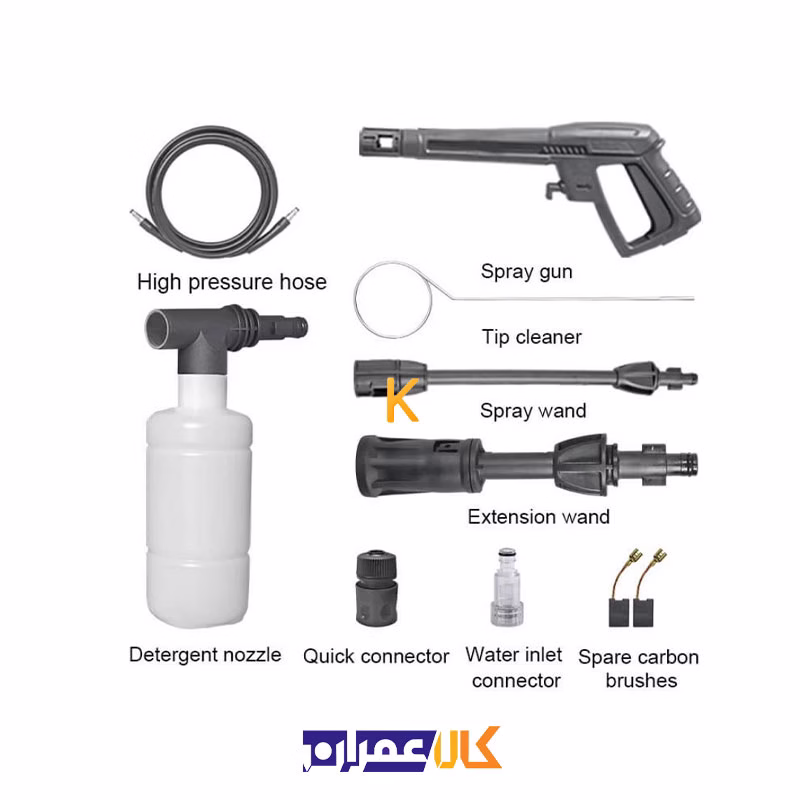 کارواش 2000 وات ذغالی مدل WD020412000 ویدو
