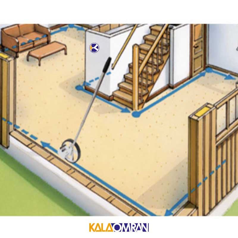 چرخ متر مدل 075.002A سایز 9999 متر لیزر لاینر