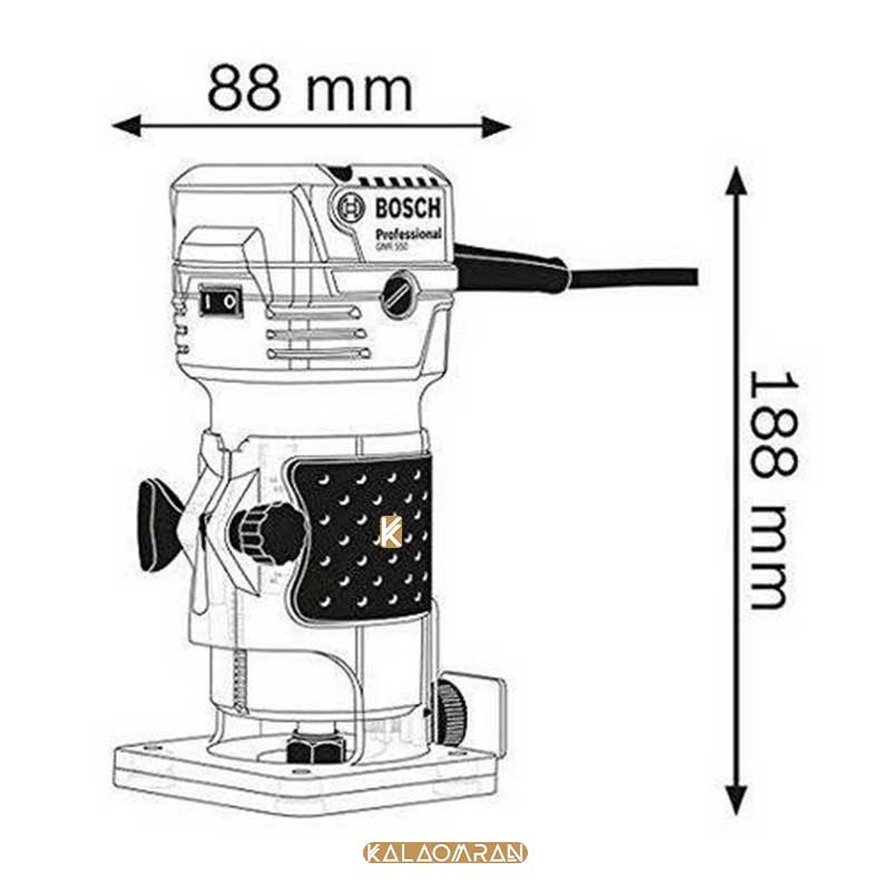 فرز نجاری مدل GKF550 بوش