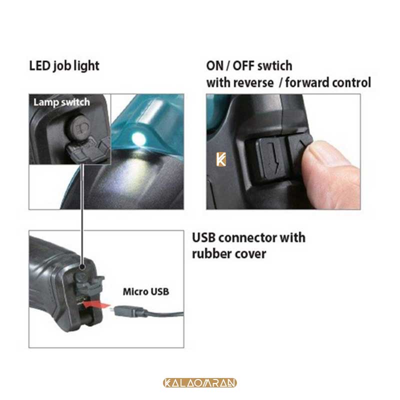 پیچ گوشتی شارژی مدل DF001DW ماکیتا