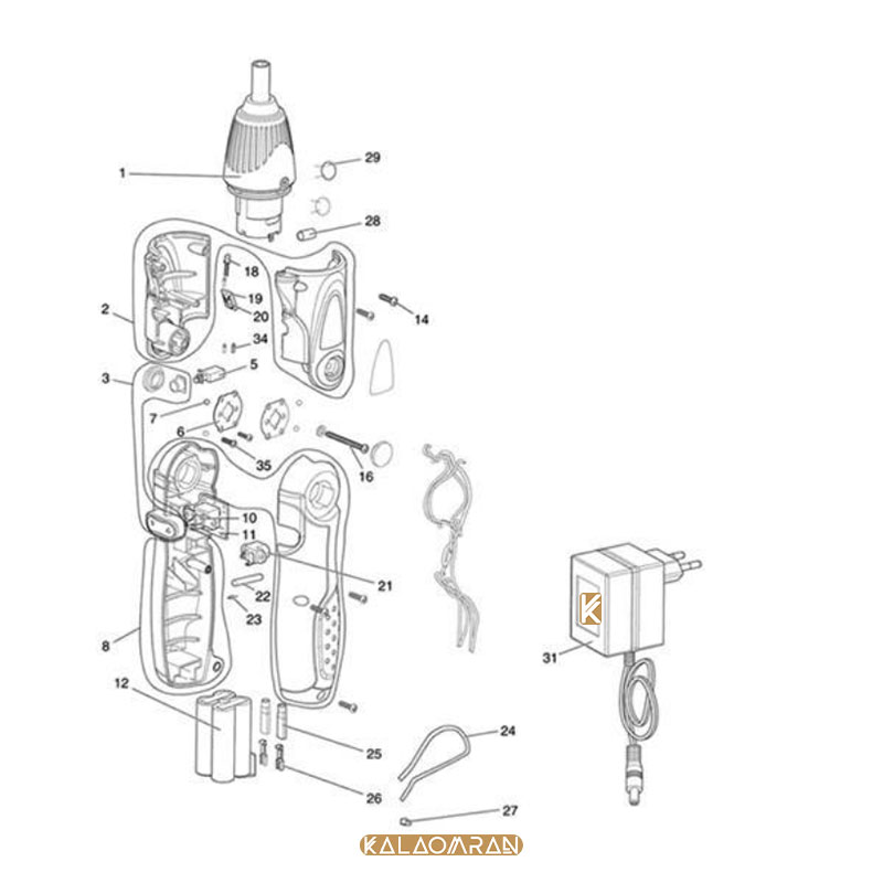 پیچ گوشتی شارژی مدل 6723DW ماکیتا