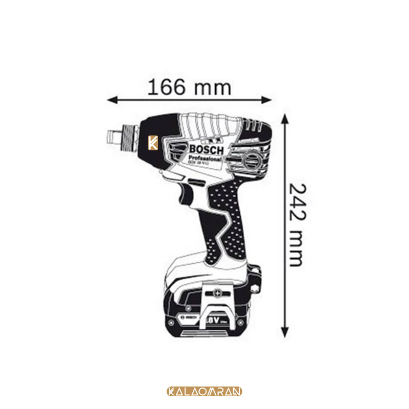 آچار بکس شارژی مدل GDX 18 V-LI بوش