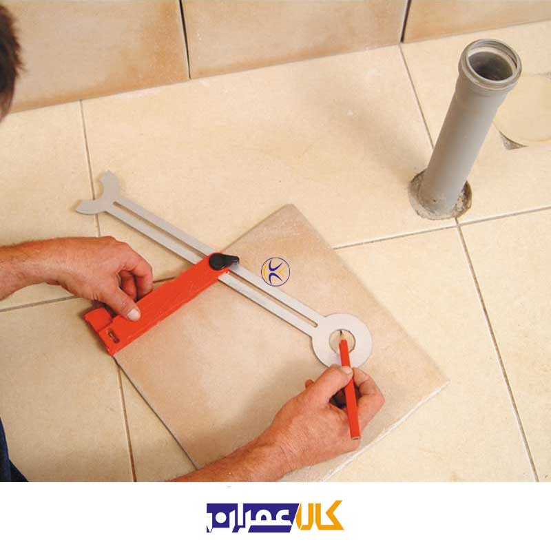 شابلون اندازه گیری سوراخ سرامیک کد 303 کاپرو