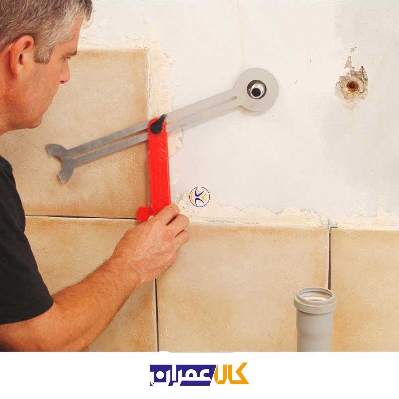 شابلون اندازه گیری سوراخ سرامیک کد 303 کاپرو
