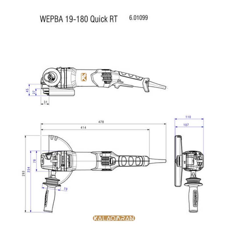 فرز آهنگری متابو مدل WE 19-180 QUICK RT