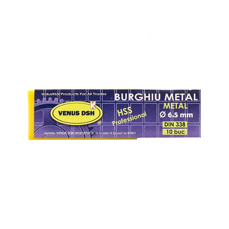 ست 10 عددی مته آهن 6.5 میلی متر VENUS DSH