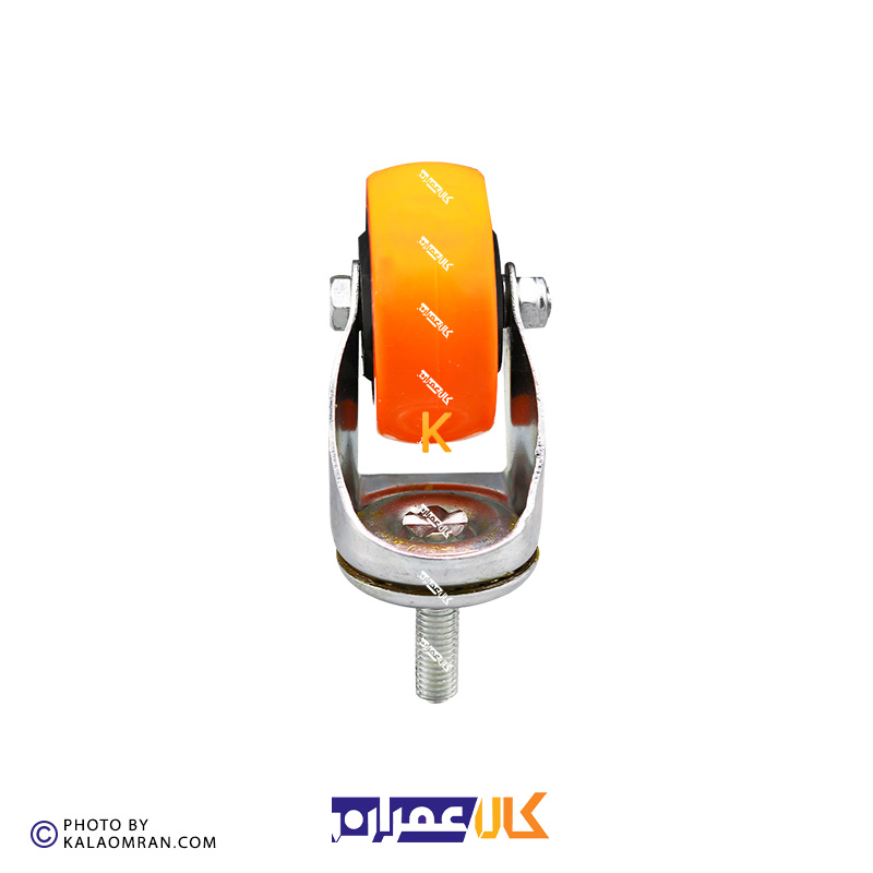 چرخ پیچی گردان لوکس نارنجی پایه سفید سایز 10
