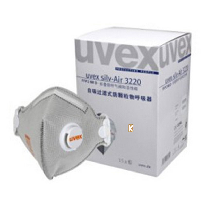 ماسک سوپاپ دار یووکس مدل 3220 silv-Air