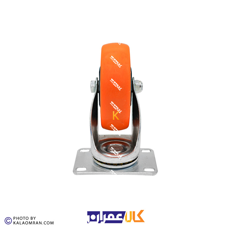 چرخ گردان لوکس نارنجی پایه سفید سایز 10