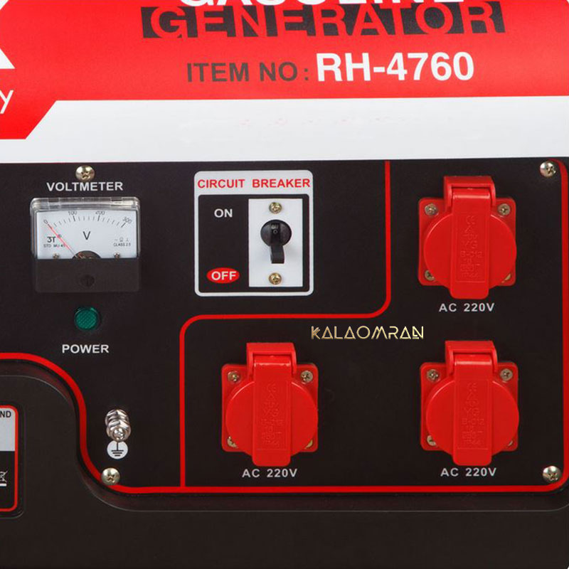 ژنراتور (موتور برق) 6000 وات رونیکس مدل RH-4760