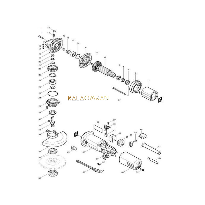 فرز انگشتی گلو کوتاه مدل GD0602 ماکیتا