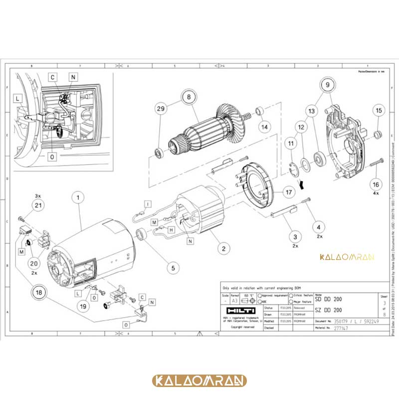 دریل کرگیری DD 200 هیلتی