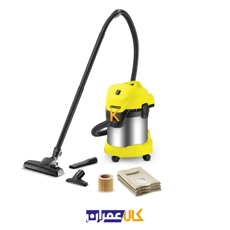 جارو برقی صنعتی آب و خاک مدل MV-3P کارچر