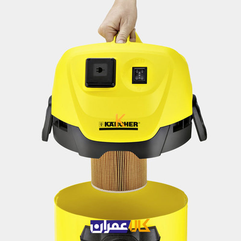 جارو برقی صنعتی آب و خاک مدل WD3 P کارچر