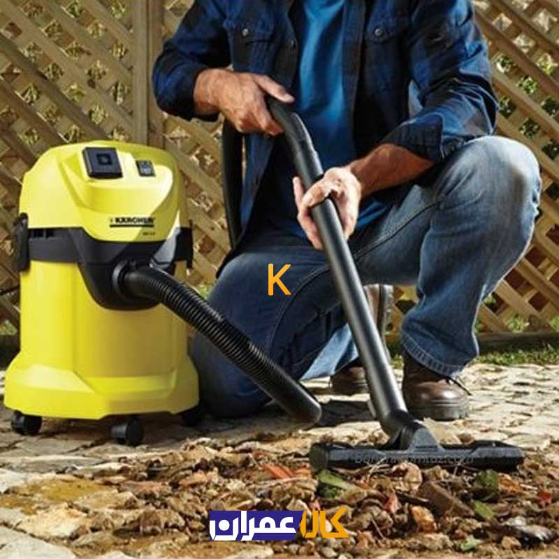 جارو برقی صنعتی آب و خاک مدل WD3 P کارچر