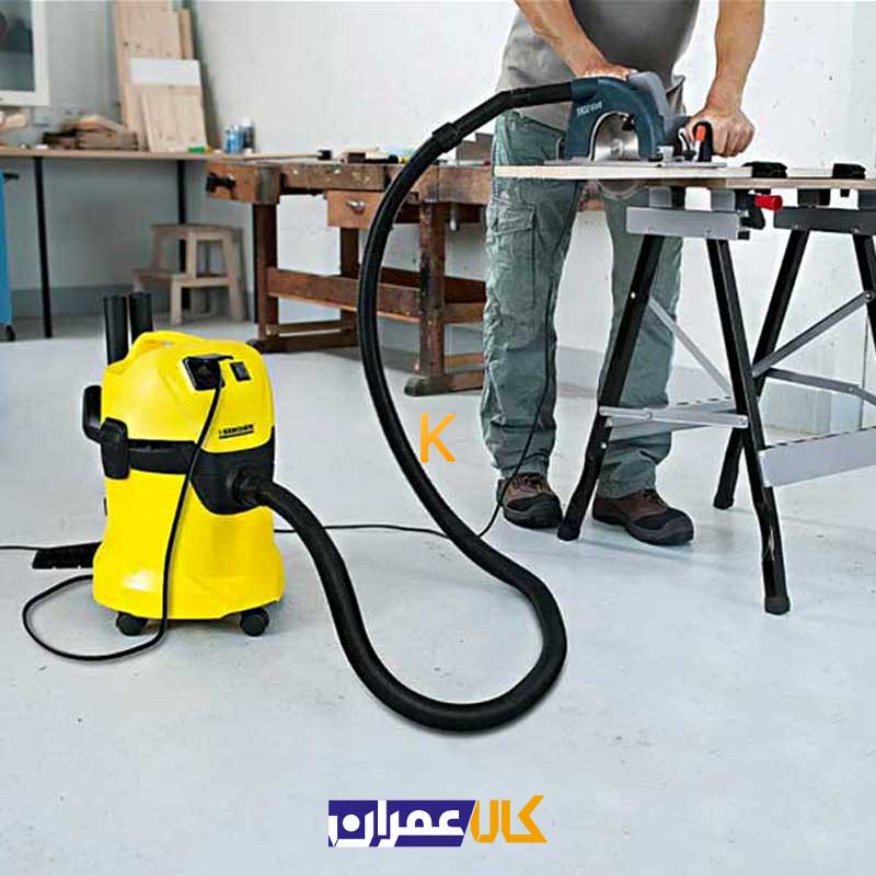 جارو برقی صنعتی آب و خاک مدل WD3 P کارچر