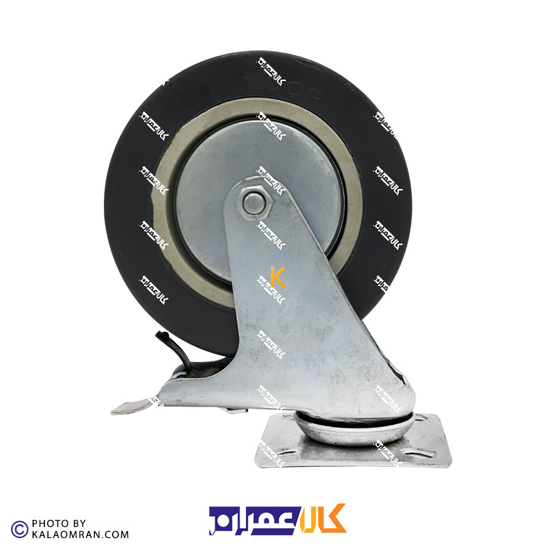 چرخ ترمزدار طوسی سایز 12.5 سانتی متر