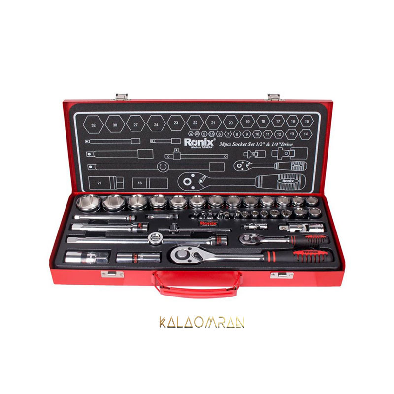 ست بکس 38 عددی رونیکس مدل RH-2638