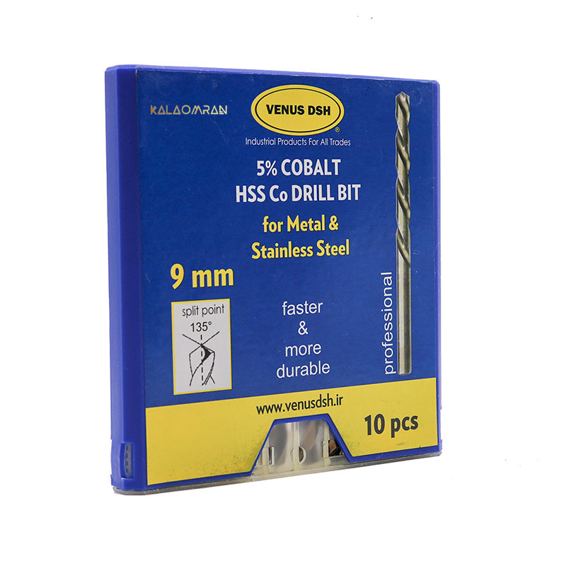 ست 10 عددی مته کبالت سایز 9 میلی متر VENUS DSH