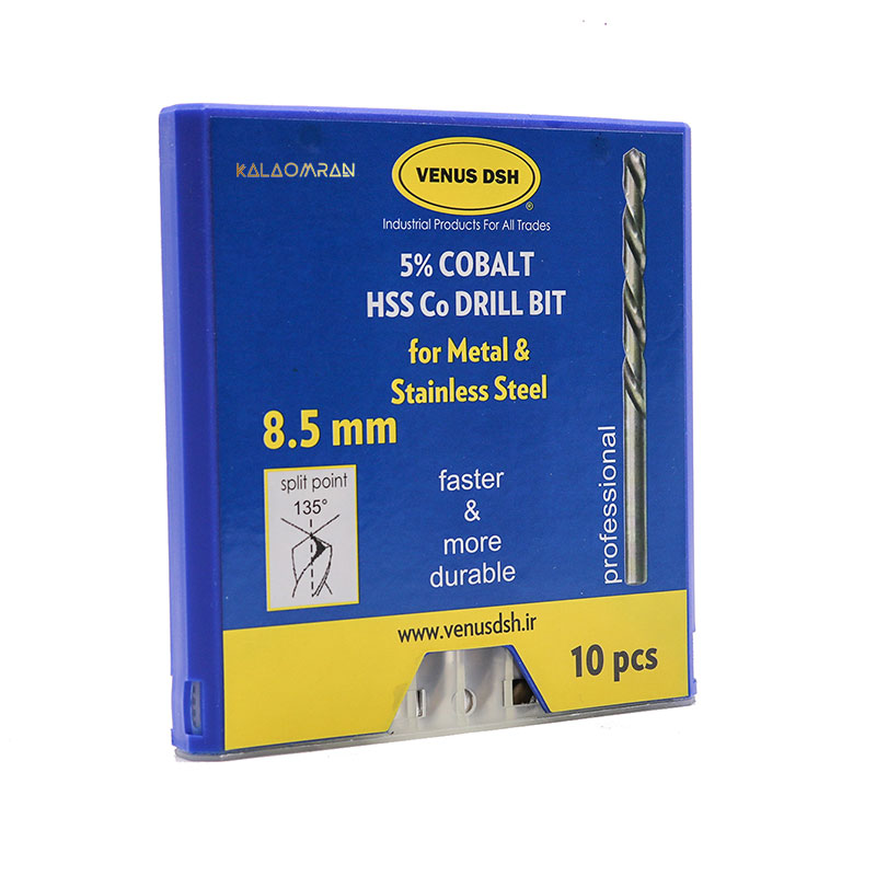 ست 10 عددی مته کبالت سایز 8.5 میلی متر VENUS DSH
