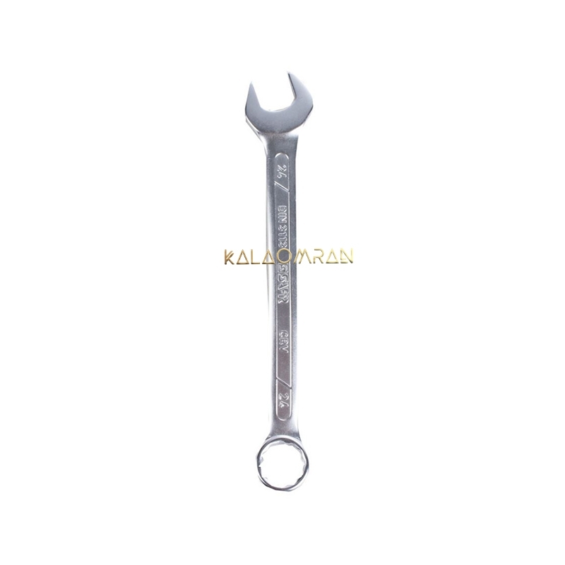 آچار یک سر تخت و یک سر رینگ سفیر سایز 24