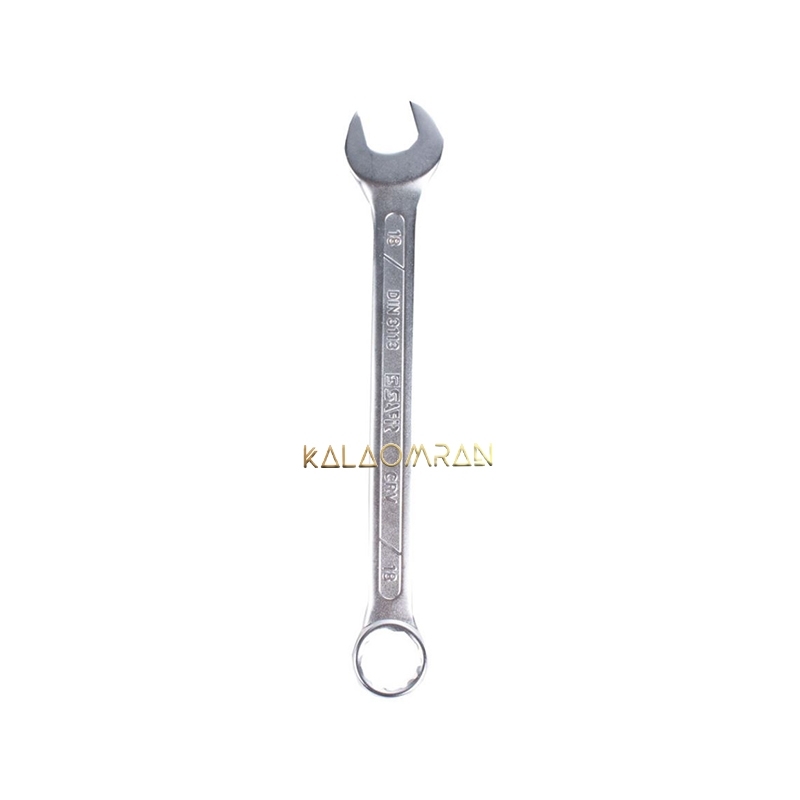 آچار یک سر تخت و یک سر رینگ سفیر سایز 18