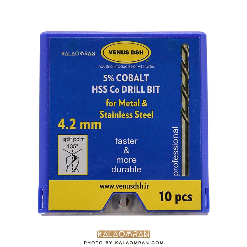 ست 10 عددی مته کبالت سایز 4.2 میلی متر VENUS DSH
