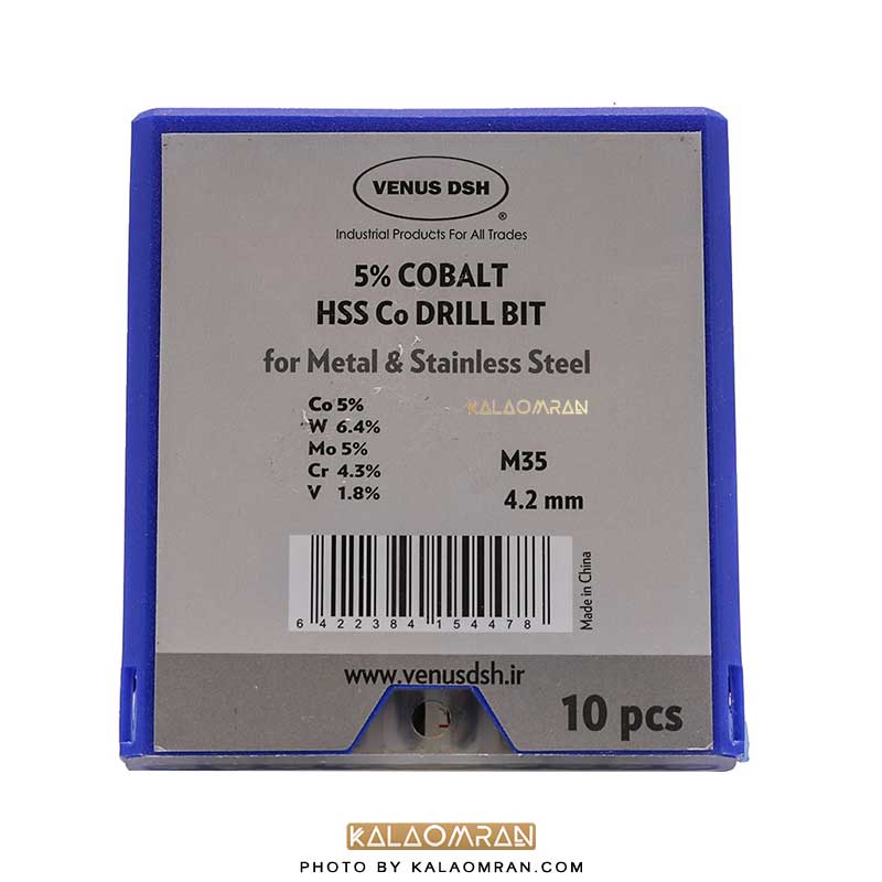 ست 10 عددی مته کبالت سایز 4.2 میلی متر VENUS DSH