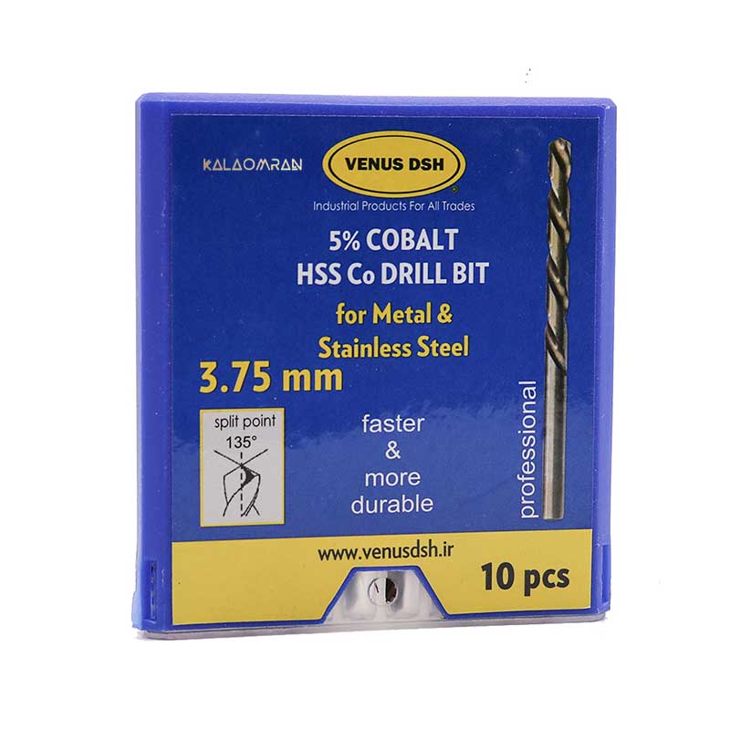 ست 10 عددی مته کبالت سایز 3.75 میلی متر VENUS DSH