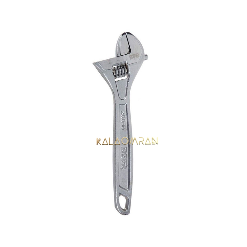 آچار فرانسه کروم 8 اینچ سفیر مدل SW-200-8