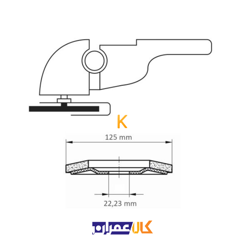 سنباده فلاپ دیسک مدل SLTR 125xZK80 لوکاس