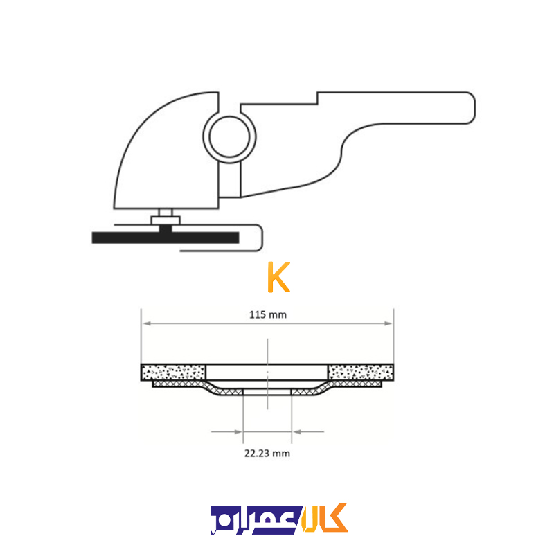 سنباده فلاپ دیسک مدل SLTO 115xZK60 لوکاس