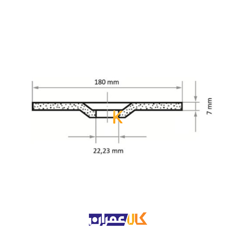 صفحه سنگ ساب مدل 7.0x180 لوکاس
