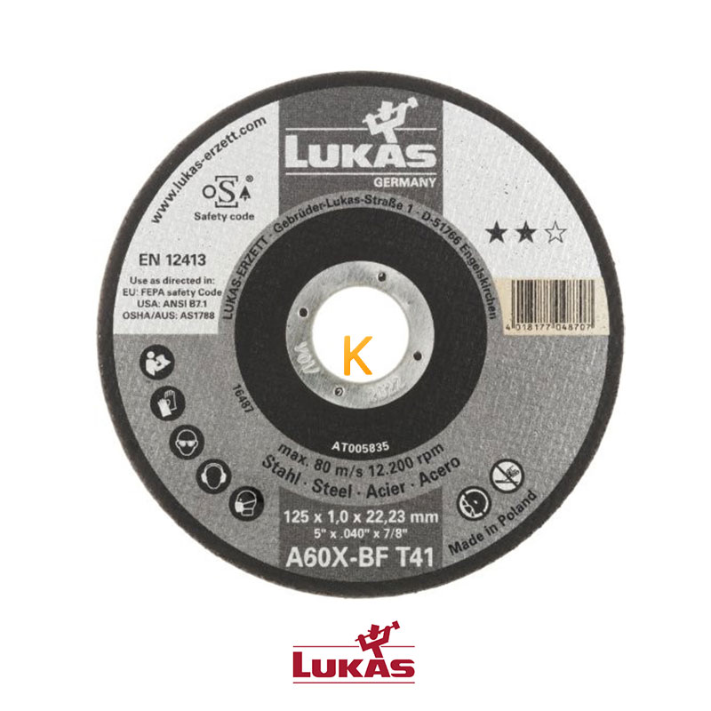 دیسک صفحه آهن بر مدل 1.0x115 لوکاس