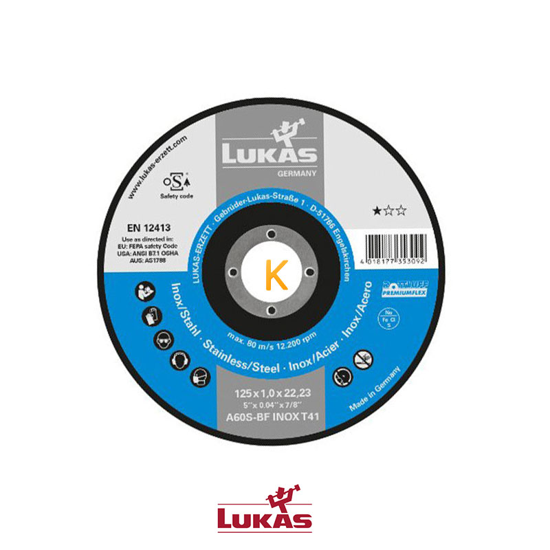 دیسک صفحه استیل بر مدل 1.0x125 لوکاس