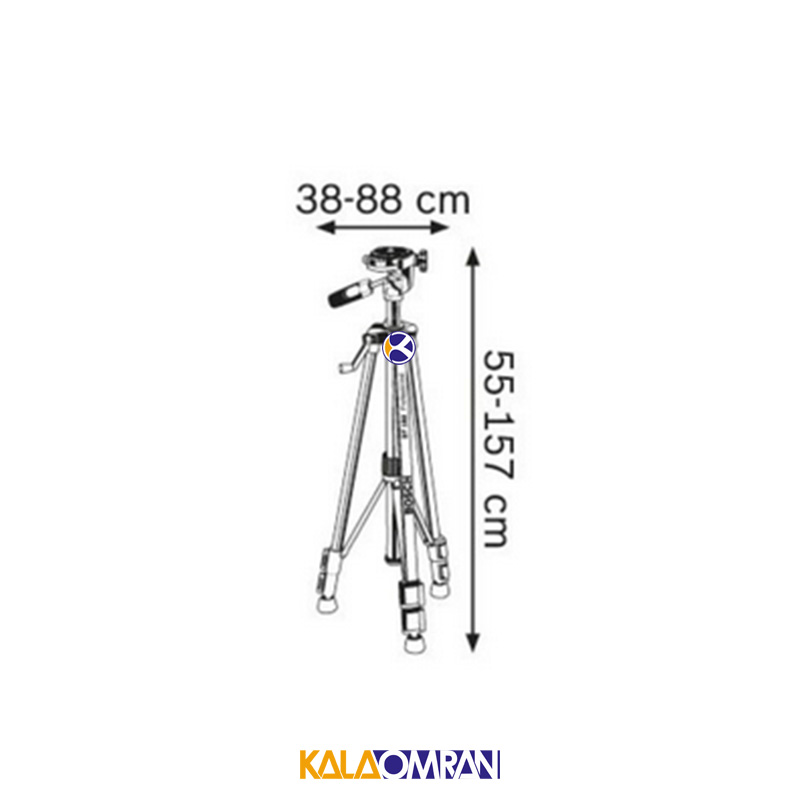 تراز لیزری مدل GLL 3-80 P به همراه سه پایه BT 150 بوش