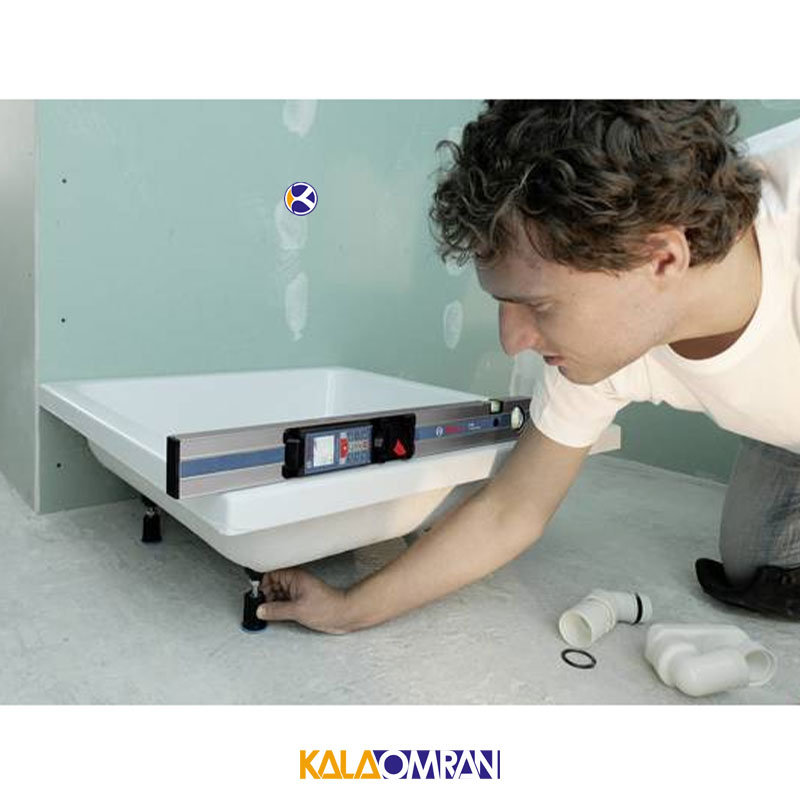 متر لیزری مدل GLM 80 به همراه ریل شیب سنج R 60 بوش