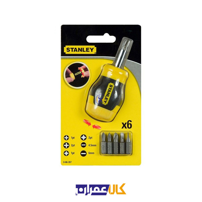 پیچ گوشتی مشتی با سری قابل تعویض استنلی مدل 357-66-0