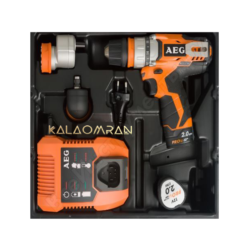 دریل پیچ گوشتی شارژی آاگ مدل BBS 12C2 Li-Kit