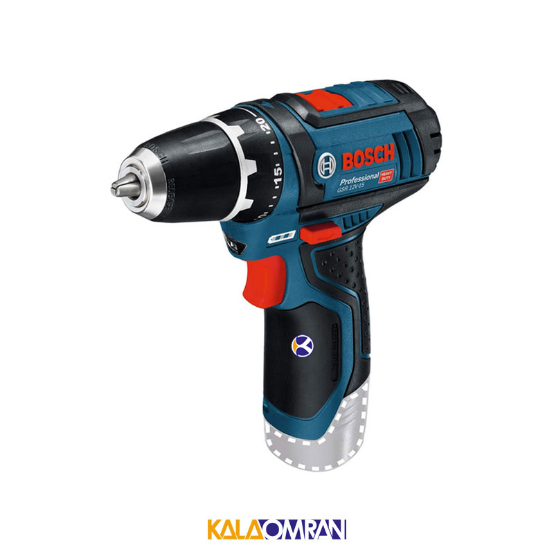 دریل پیچ گوشتی شارژی مدل GSR 12V-15 بوش