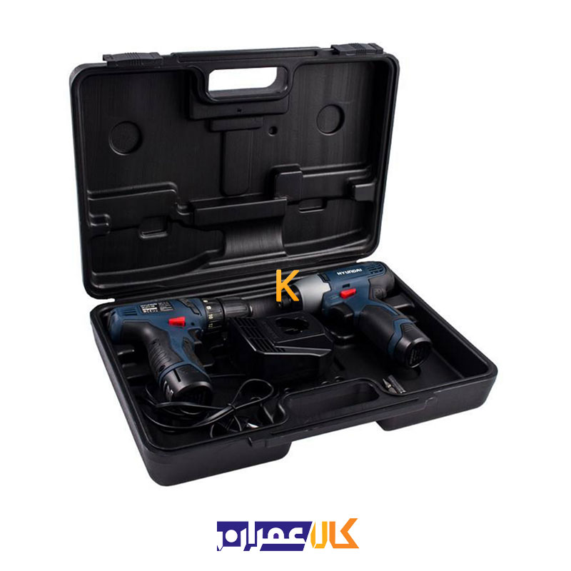 ست دریل و پیچ گوشتی شارژی مدل HP121L-CD2121L هیوندای
