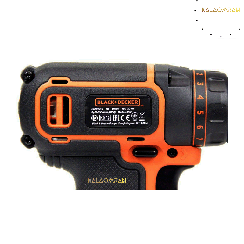 دریل شارژی بلک اند دکر BDGDC18KA-QW