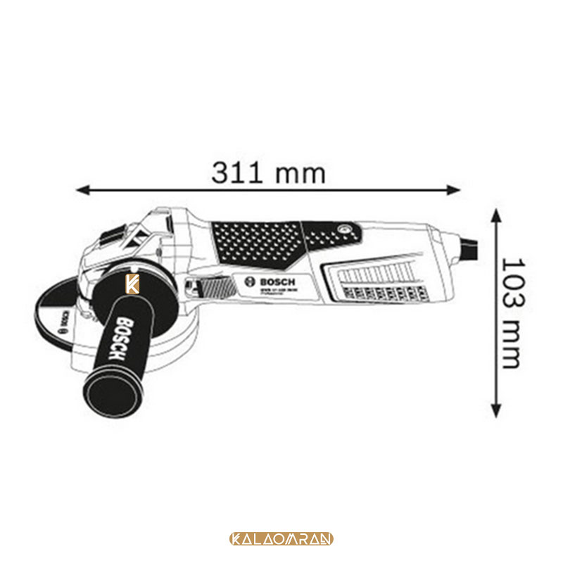 مینی فرز مدل GWS 17-125 INOX بوش