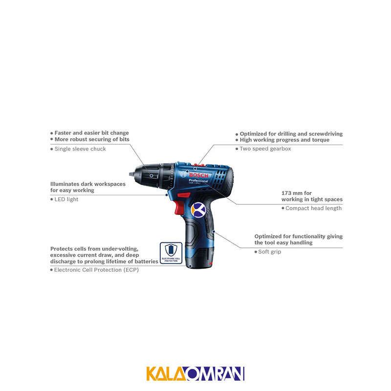 دریل پیچ گوشتی شارژی مدل GSR 120-LI بوش