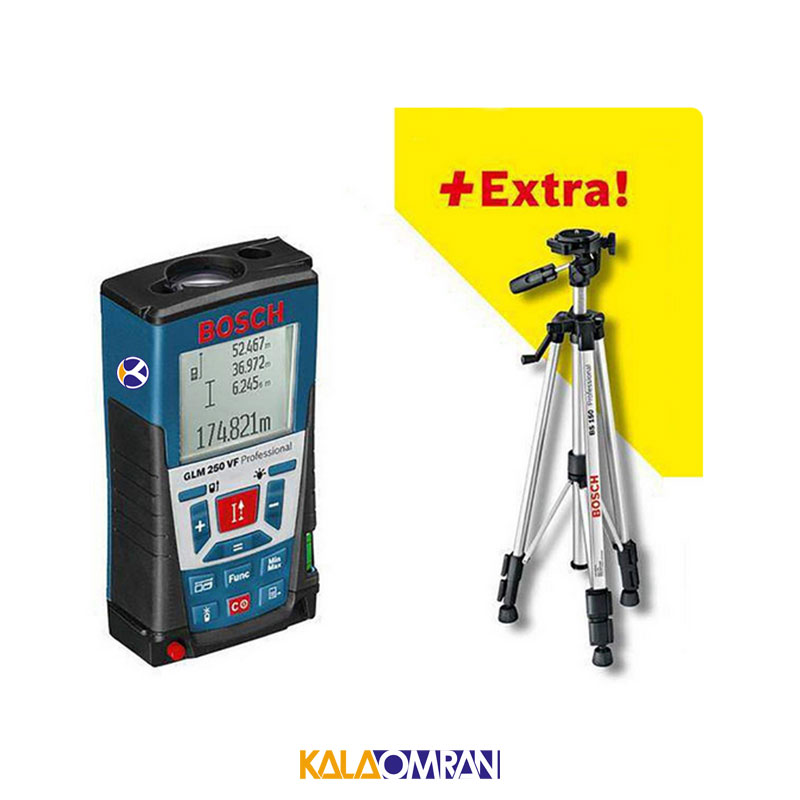 متر لیزری مدل GLM 250 VF + Bt 150 بوش