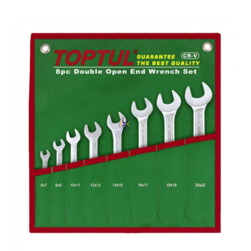مجموعه 8 عددی آچار دو سر تخت مدل GAAA0812 تاپ تول TOPTUL