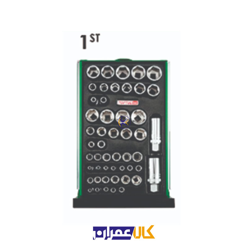 جعبه ابزار رومیزی 9 کشو 186 پارچه مدل GCBZ186A تاپ تول Toptul